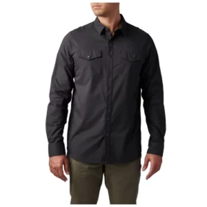 Camisa Gunner Solid de manga ancha Camisa Gunner Solid de manga ancha